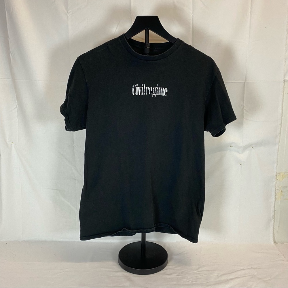 Civil Regime “Rebel Youth” Graphic Tee – Washed Black (Size M)